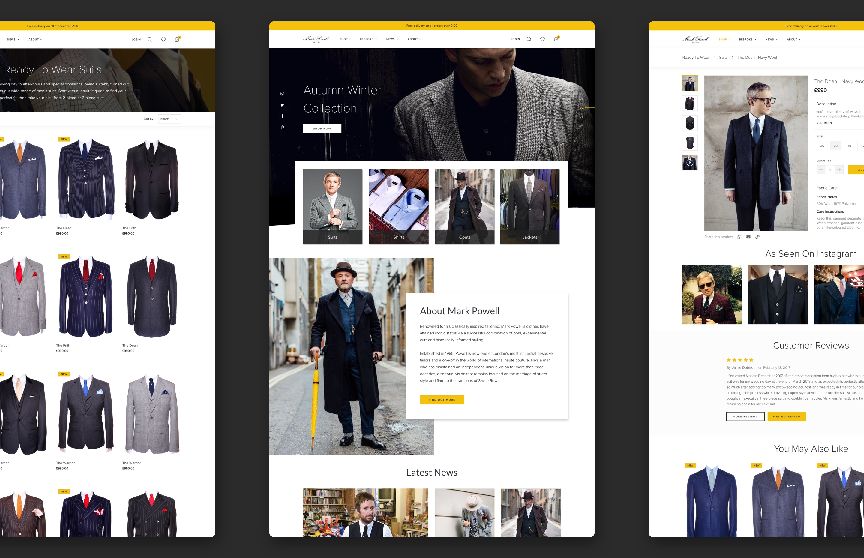 Mark Powell Bespoke Website